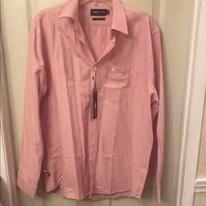 Soft Pink Dress Shirt Relaxed Fit Lightweight